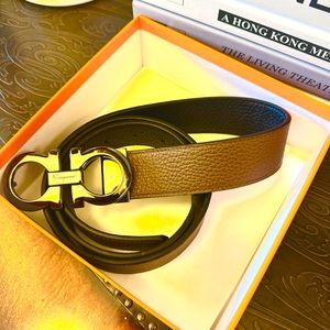 Excellent suit style ferragamo belt